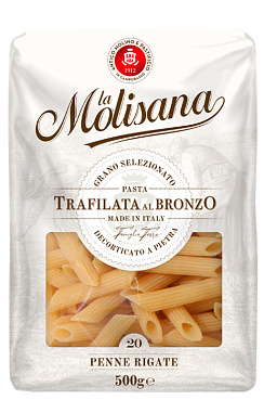 Макаронные изделия La Molisana PENNE ZITI RIGATE 20В Перья рифлёные 500г