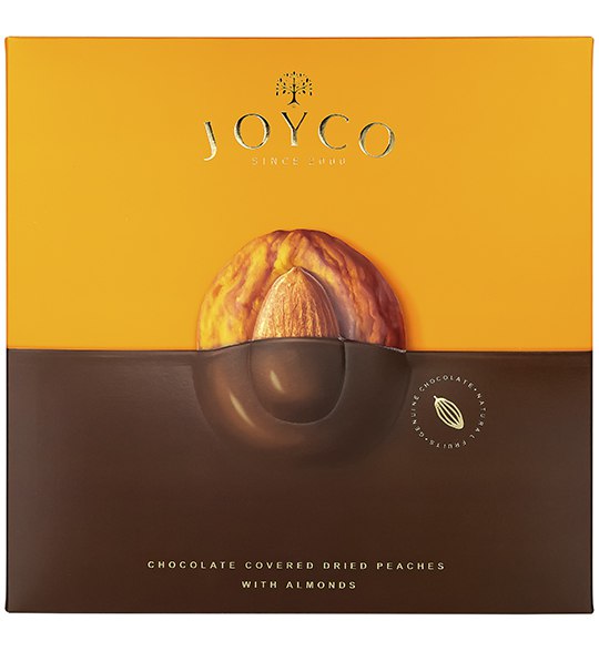 Купить JOYCO Конфеты "Сухофрукт персика в шоколаде с миндалем" 190г ...