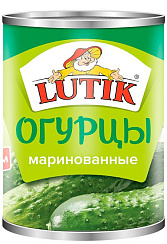 LUTIK Консервы. Огурцы маринованные (целые), масса нетто 3100мл/2900г