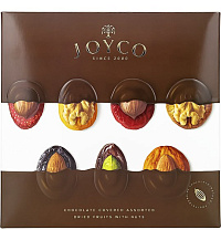 JOYCO Шоколадные конфеты "Ассорти сухофруктов в шоколаде с орехами" 157г