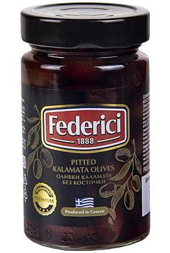 FEDERICI Ассорти оливок с косточкой, масса нетто 300г/320мл