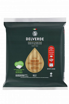 Макаронные изделия "Delverde" 0,5кг №106  ONDINE LASAGNA ISTANTANEA DI SEMOLA