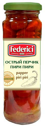FEDERICI Консервы овощные: Острый перчик ПИРИ-ПИРИ, масса нетто 100г/106мл