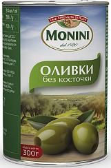 MONINI Оливки без косточки, масса нетто 300г/314мл (чистый вес 120г)