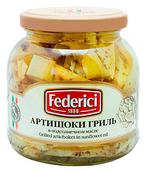FEDERICI Артишоки гриль в подсолнечном масле, масса нетто 280г