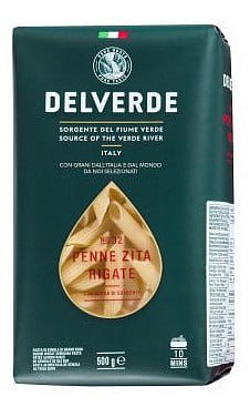 Макаронные изделия "Delverde" 0,5кг № 32 PENNE ZITA RIGATTE