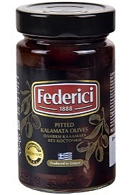 FEDERICI Оливки Каламата без косточки, масса нетто 300г/320мл