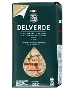 Макаронные изделия "Delverde" 0,5кг  № 61 ORECCHIETTE