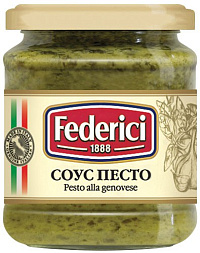 FEDERICI  Соус "Pesto Genovese" с подсолнечным маслом и чесноком, масса нетто 190г