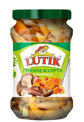 LUTIK Грибное ассорти в маринаде, нетто  280г/314мл