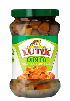 LUTIK  Опята отборные в маринаде, масса нетто  280г/314мл