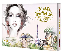 "Truffettes de France" Конфеты трюфели "Fancy" классические «Парижанка», масса нетто 250г