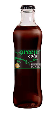 GREEN COLA Напиток безалкогольный сильногазированный ароматизированный без сахара "Кола" 0,25л