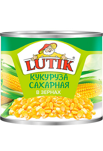 LUTIK Кукуруза сахарная в зернах, 3100мл/1770г