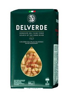 Макаронные изделия "Delverde" 0,5кг  № 56  TUBETTI LUNGHI RIGATI