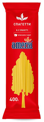 Макаронные изделия «Америя» №3 спагетти 400гр. (группа В)