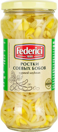 FEDERICI Ростки соевых бобов, масса нетто 370мл/330г
